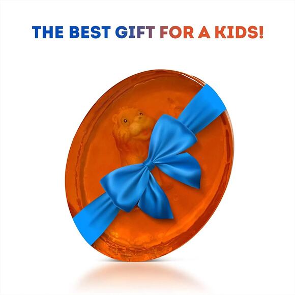 4 Kids Soap Bars with WILD ANIMALS Toys Inside - Picture 5 of 13